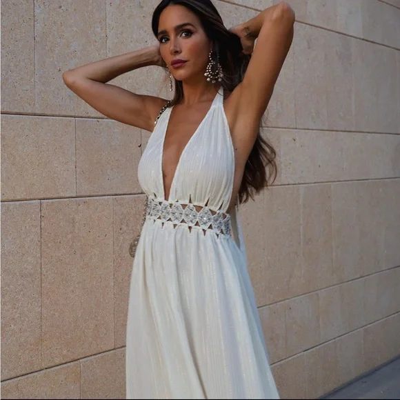 ZARA RHINESTONE MIDI DRESS LIMITED EDITION - Picture 7 of 12